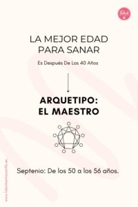 LA MEJOR EDAD PARA SANAR, ES DESPUÉS DE LOS 40.